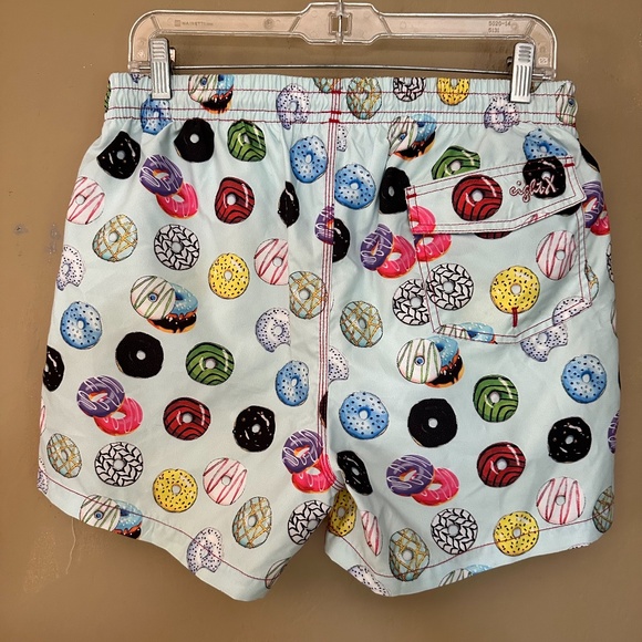 Eight X Donuts Swim Trunks Large 4" inseam Gently worn 100% polyester - Picture 3 of 3